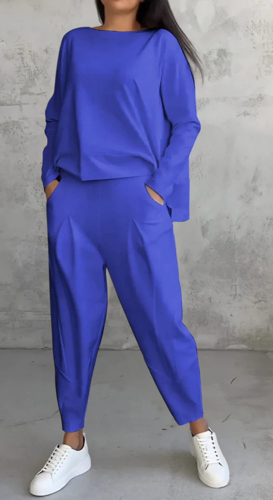 Mira | Women’s Lounge Set | Back Tie Top & Utility Pants