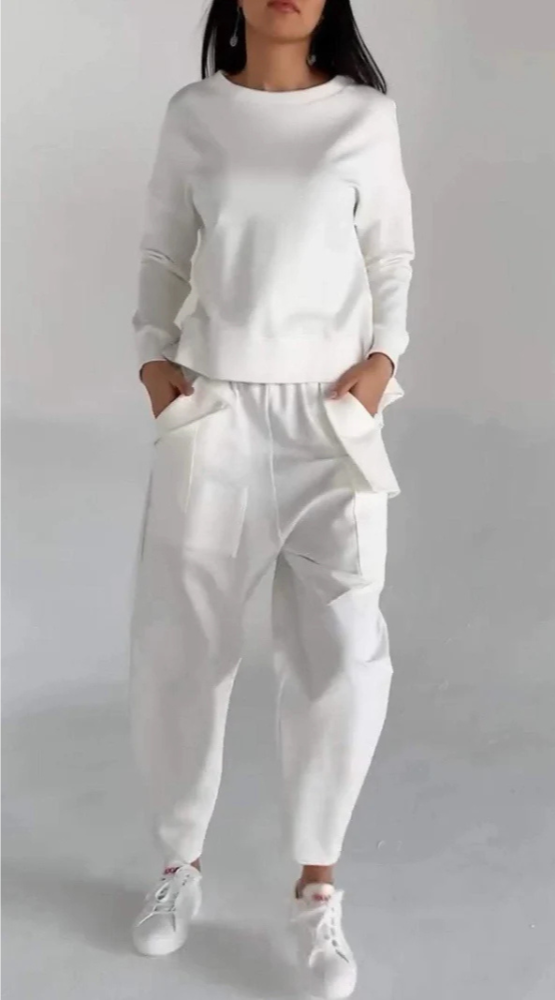 Mira | Women’s Lounge Set | Back Tie Top & Utility Pants