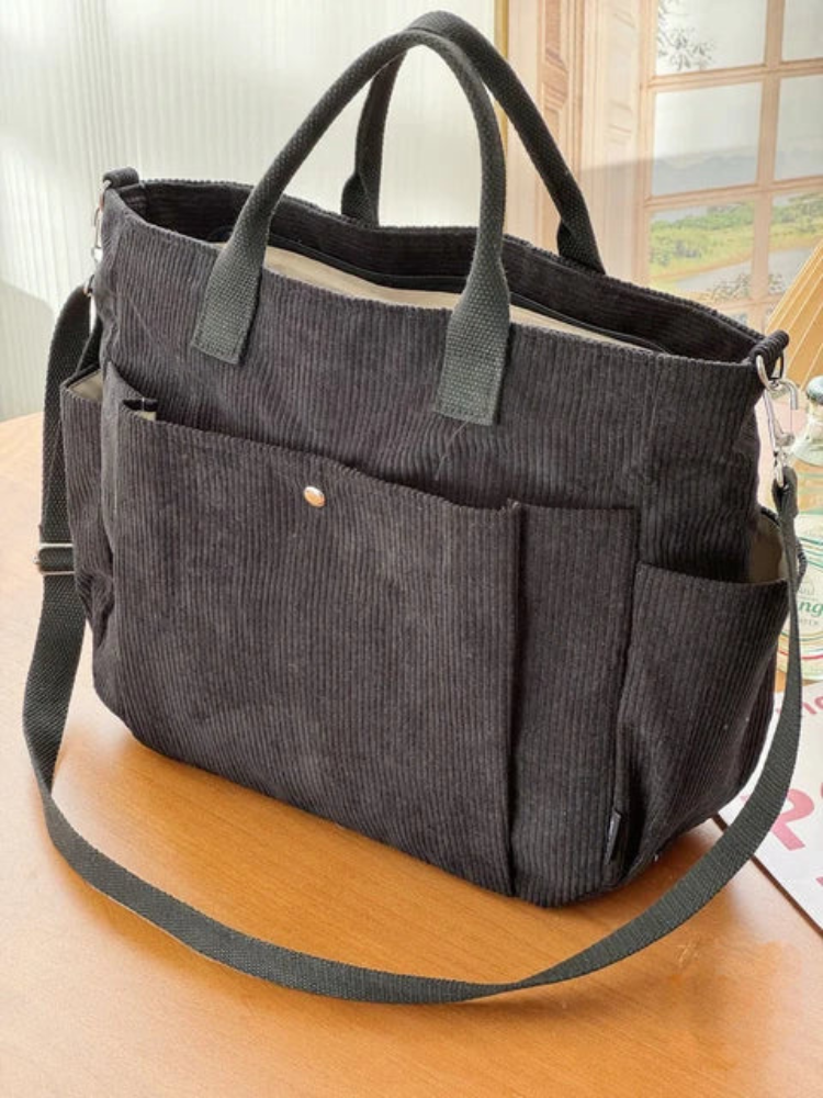 Mirae | Women’s Crossbody Bag | Corduroy Cream