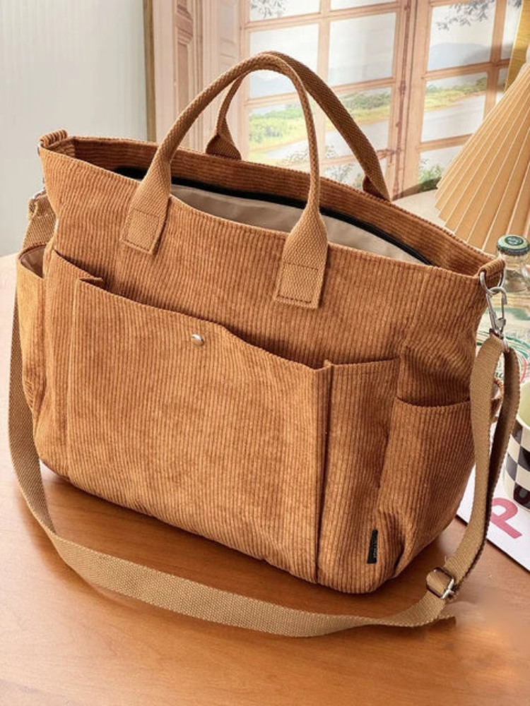 Mirae | Women’s Crossbody Bag | Corduroy Cream