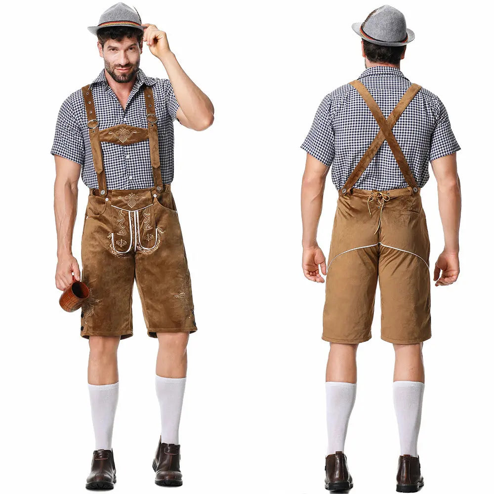 Men's outfit with shirt, pants, and cap – traditional costume