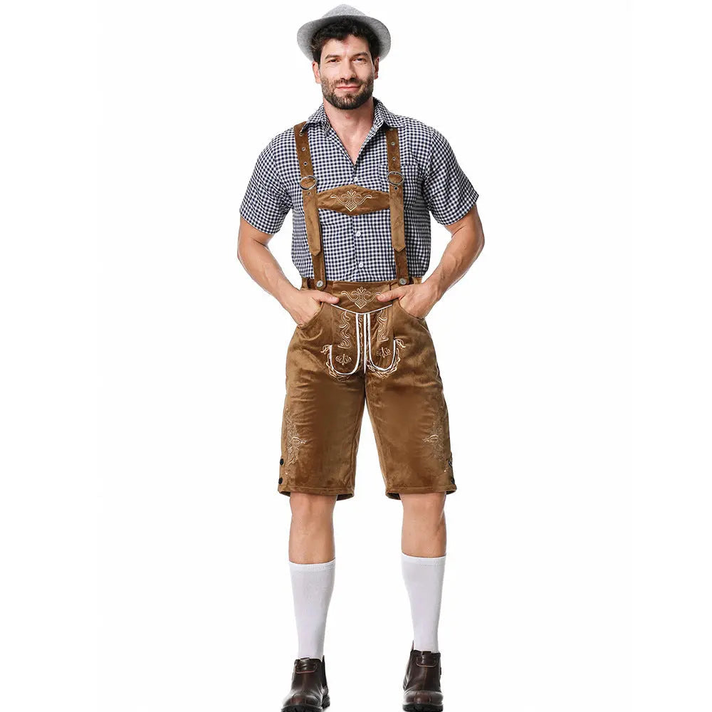Men's outfit with shirt, pants, and cap – traditional costume