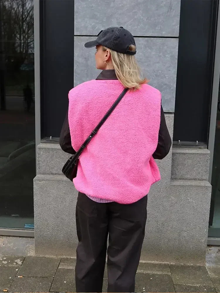 Niva | Women’s Vest | Sherpa Fleece Oversized Fit