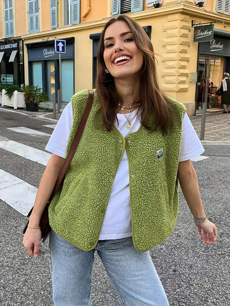 Niva | Women’s Vest | Sherpa Fleece Oversized Fit