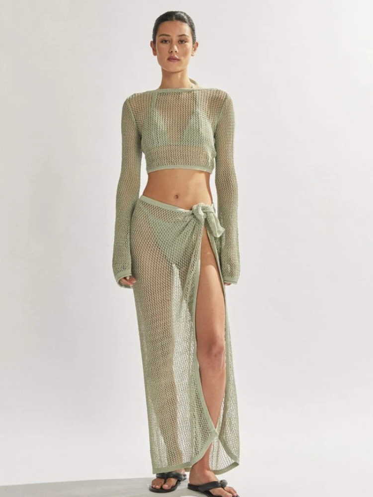 Noa | Women’s Crochet Knit Set | Textured & Breezy