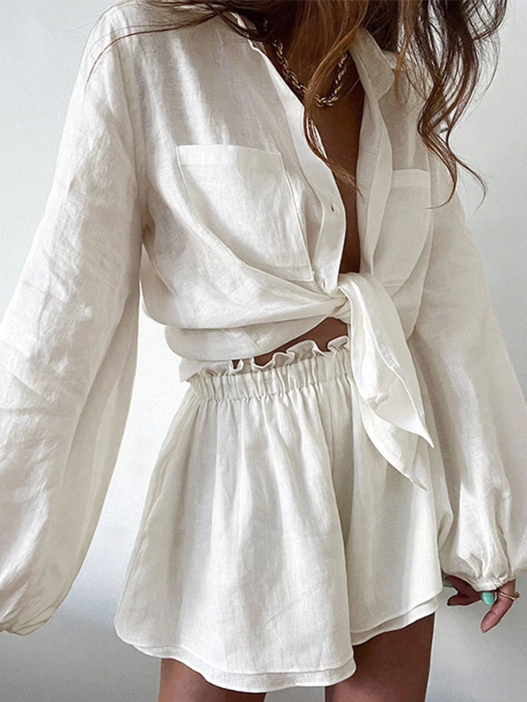 Noa | Women’s Shorts Set | Double Lined Two-Piece Minimal