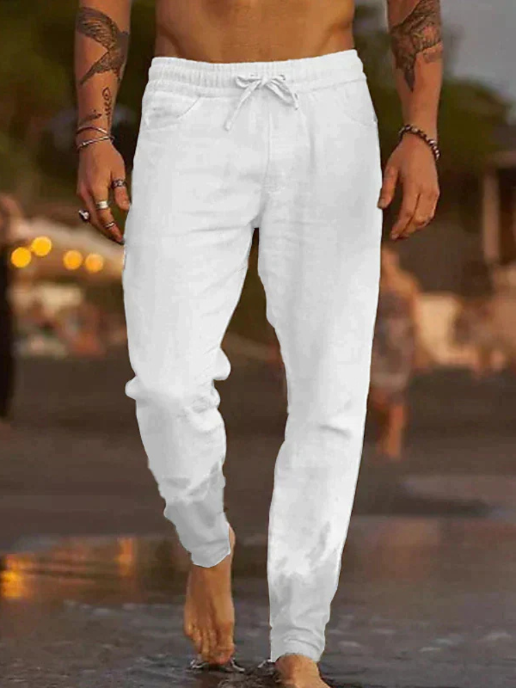 Noah | Men’s Linen Trousers | Relaxed Sophistication