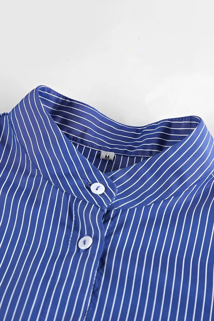 Striped Oversized Shirt | Classic Button-Up | Effortless Style