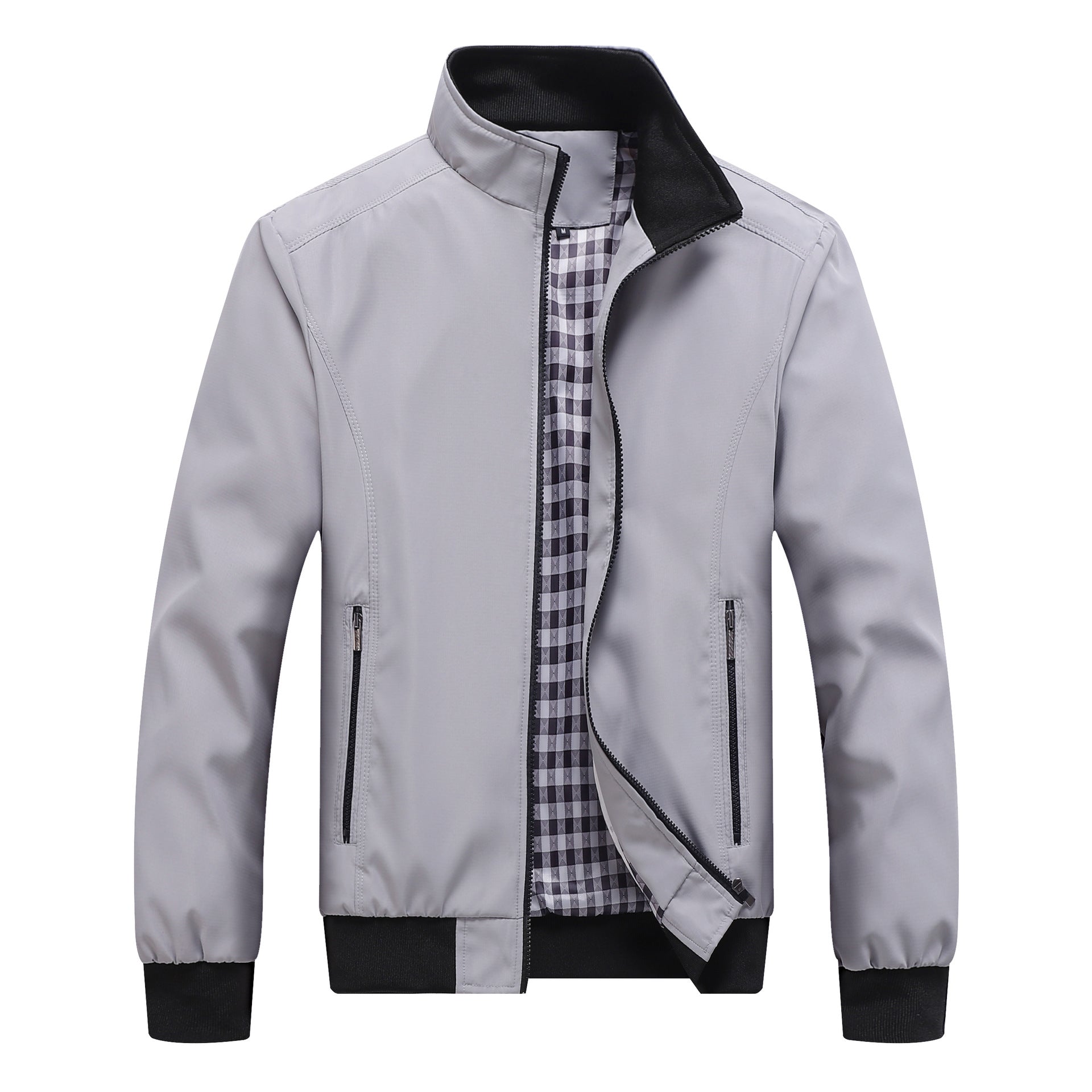 Valtiero – Chaqueta informal ligera con cuello alto