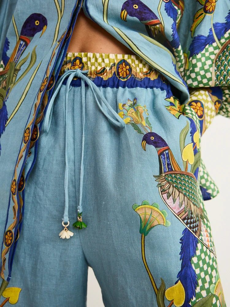 Printed Silk Set | Luxe & Vibrant | Perfect for Elegant Resort Wear