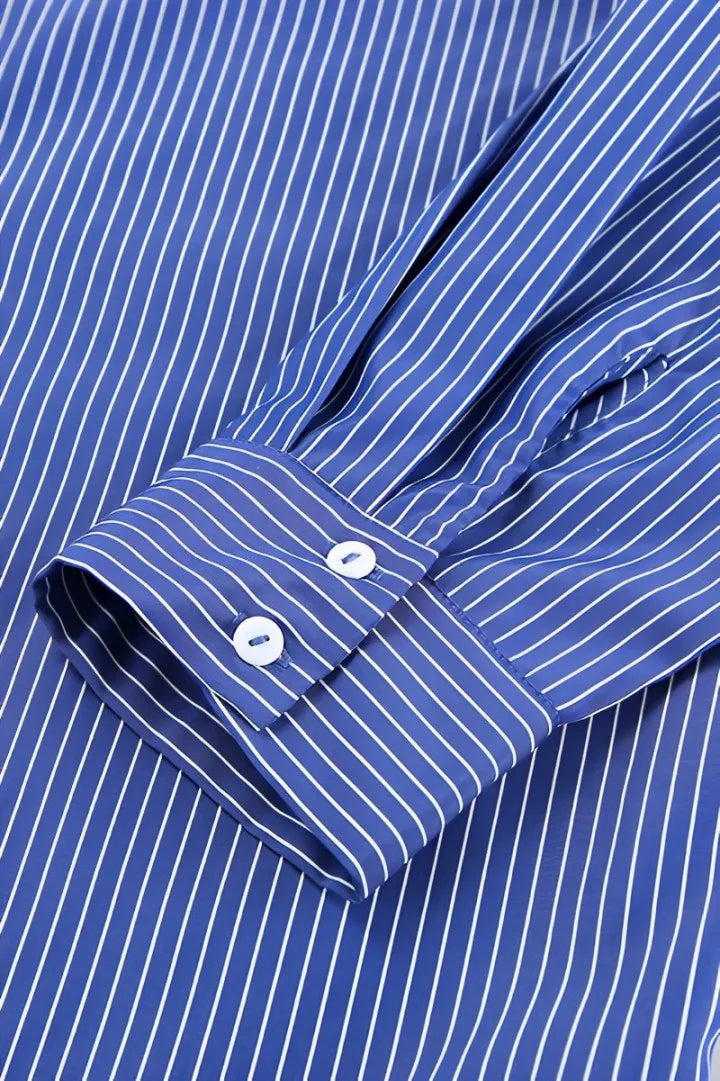 Striped Oversized Shirt | Classic Button-Up | Effortless Style