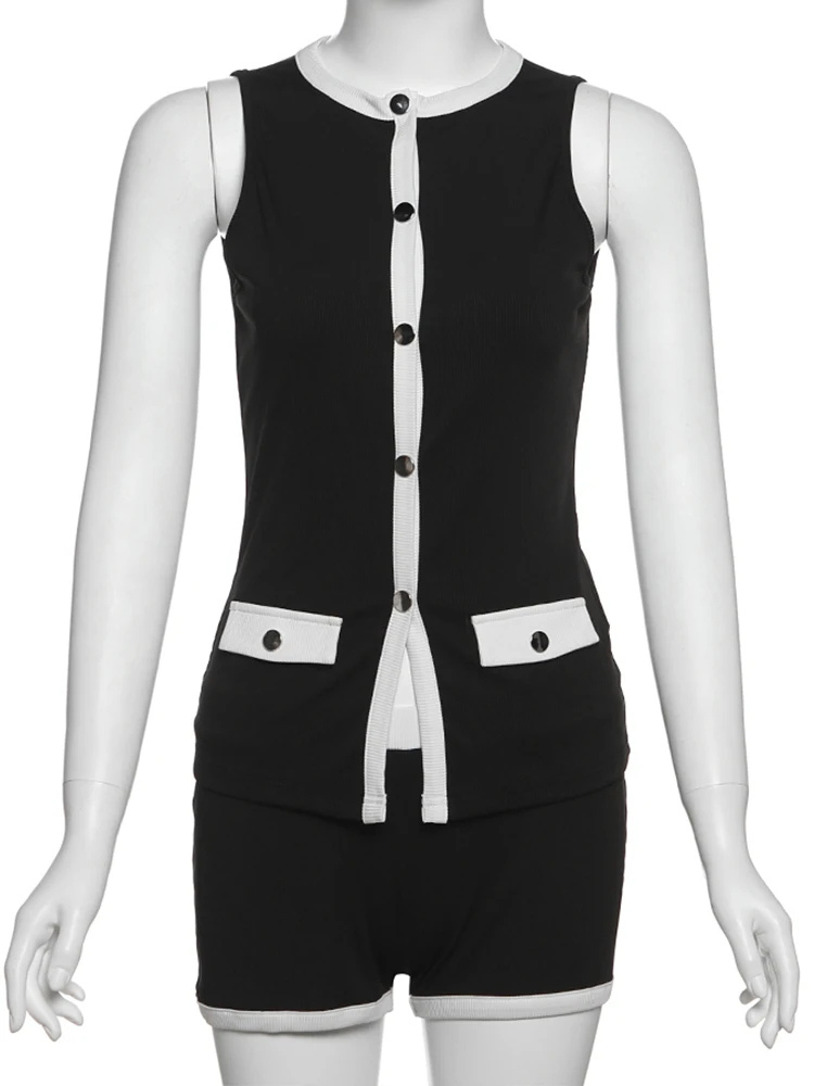 Reeva | Women’s 2-Piece Set | Sleeveless Top & Stretch Shorts