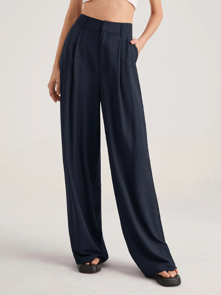 Rheya | Women’s Trousers | Oversized High Waisted Pleated