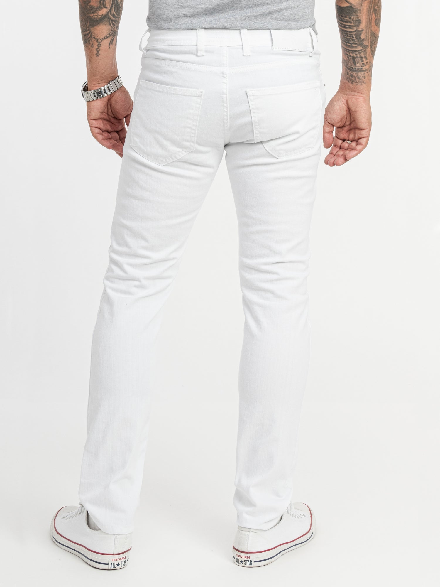 Men's Jeans – White Slim Fit