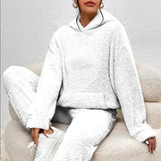 Women’s Plush-Style Lounge Hoodie Set | Relaxed Fit