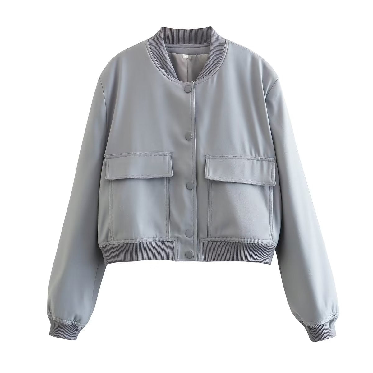 Ellie – Women’s Cropped Jacket With Pockets