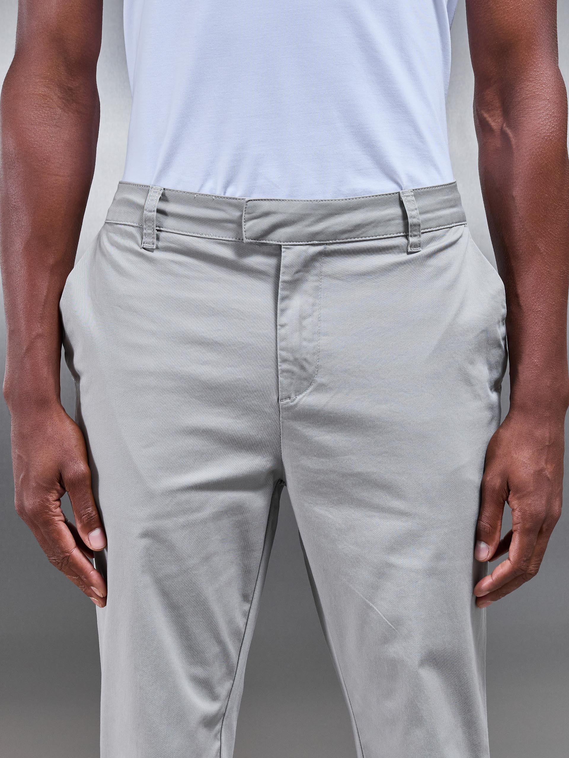 Men’s Chino Trousers – Tailored Pants in Stone Color