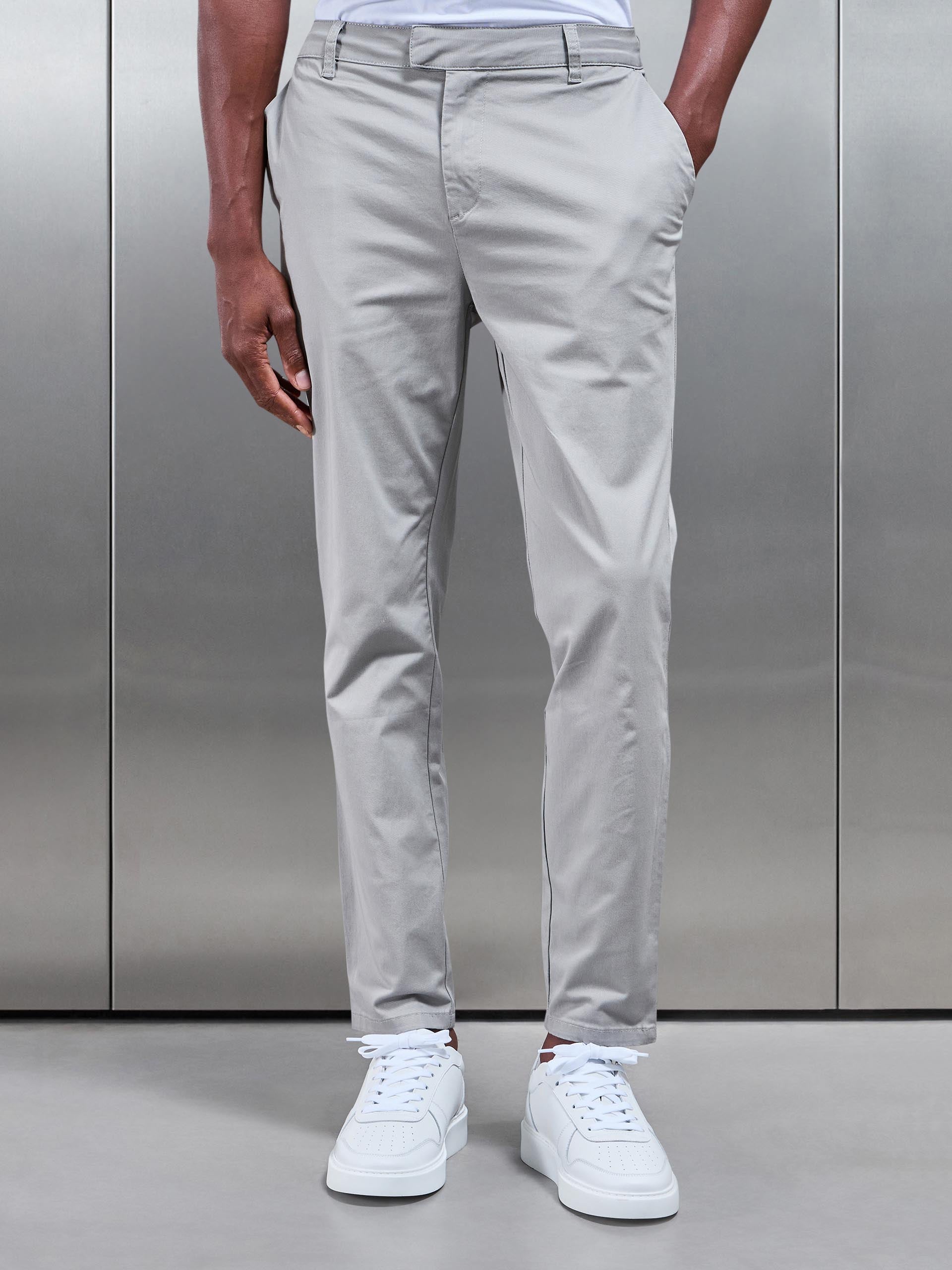 Men’s Chino Trousers – Tailored Pants in Stone Color