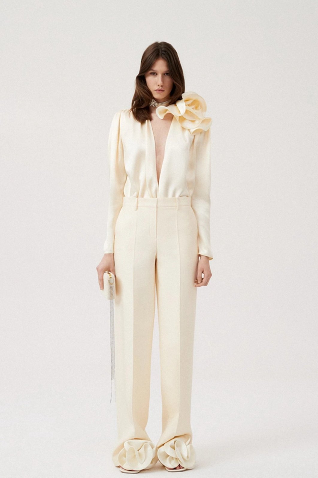 Satin Bow Blouse | Elegant & Lustrous | Statement Neckline