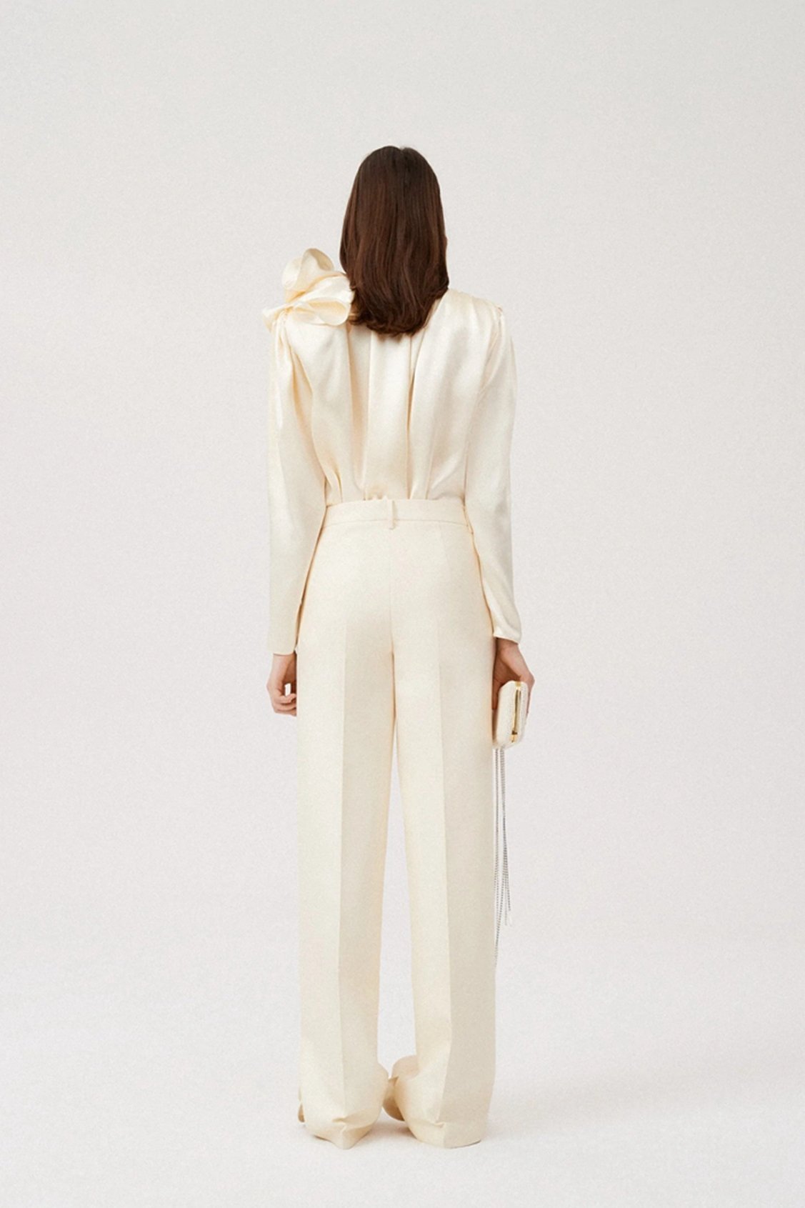 Satin Bow Blouse | Elegant & Lustrous | Statement Neckline