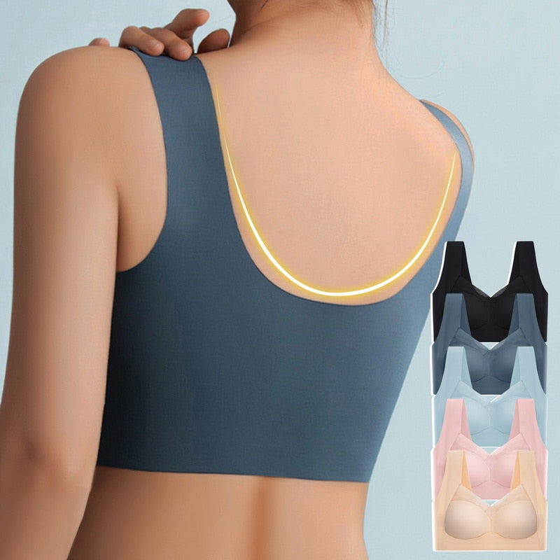 Women’s Bra - Seamless Strapless Design Adjustable Fit