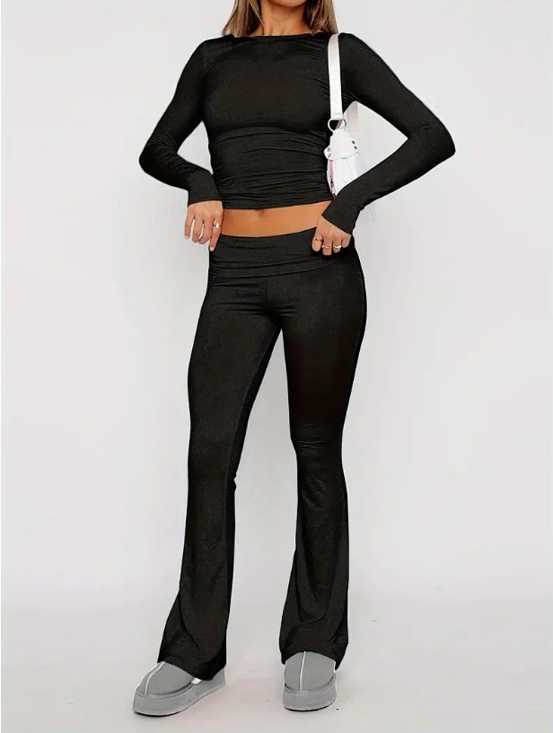 Zarellia – Dames Winter Uitlopende Tweedelige Set