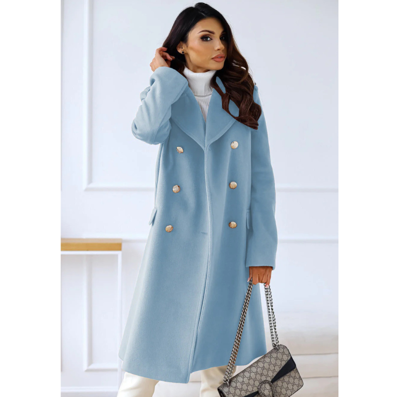 Sienna | Women’s Double-Breasted Coat | Elegant & Cosy