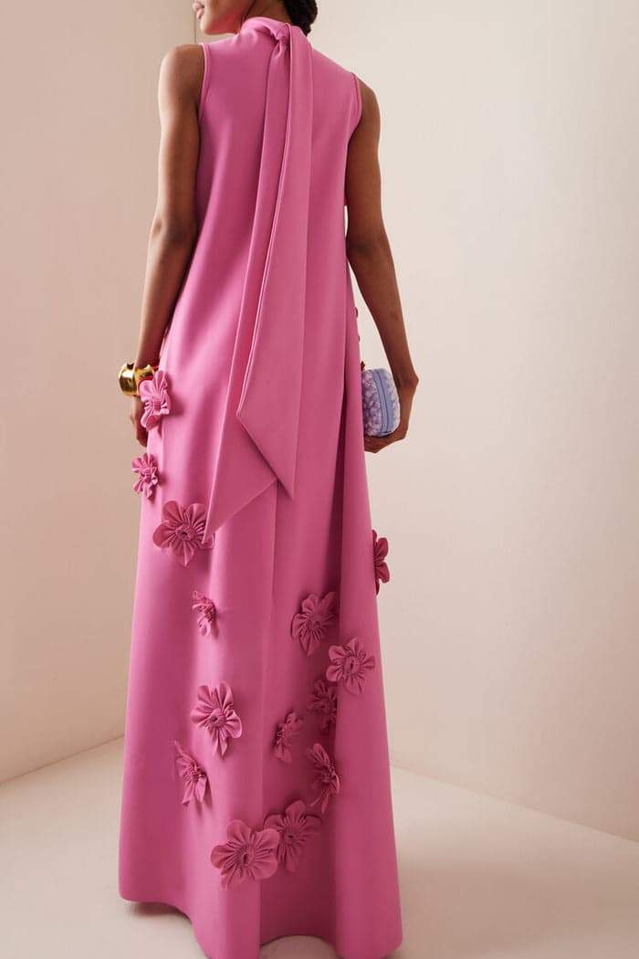 Sleeveless Appliqué Gown | Elegant & Graceful | Perfect for Formal Events