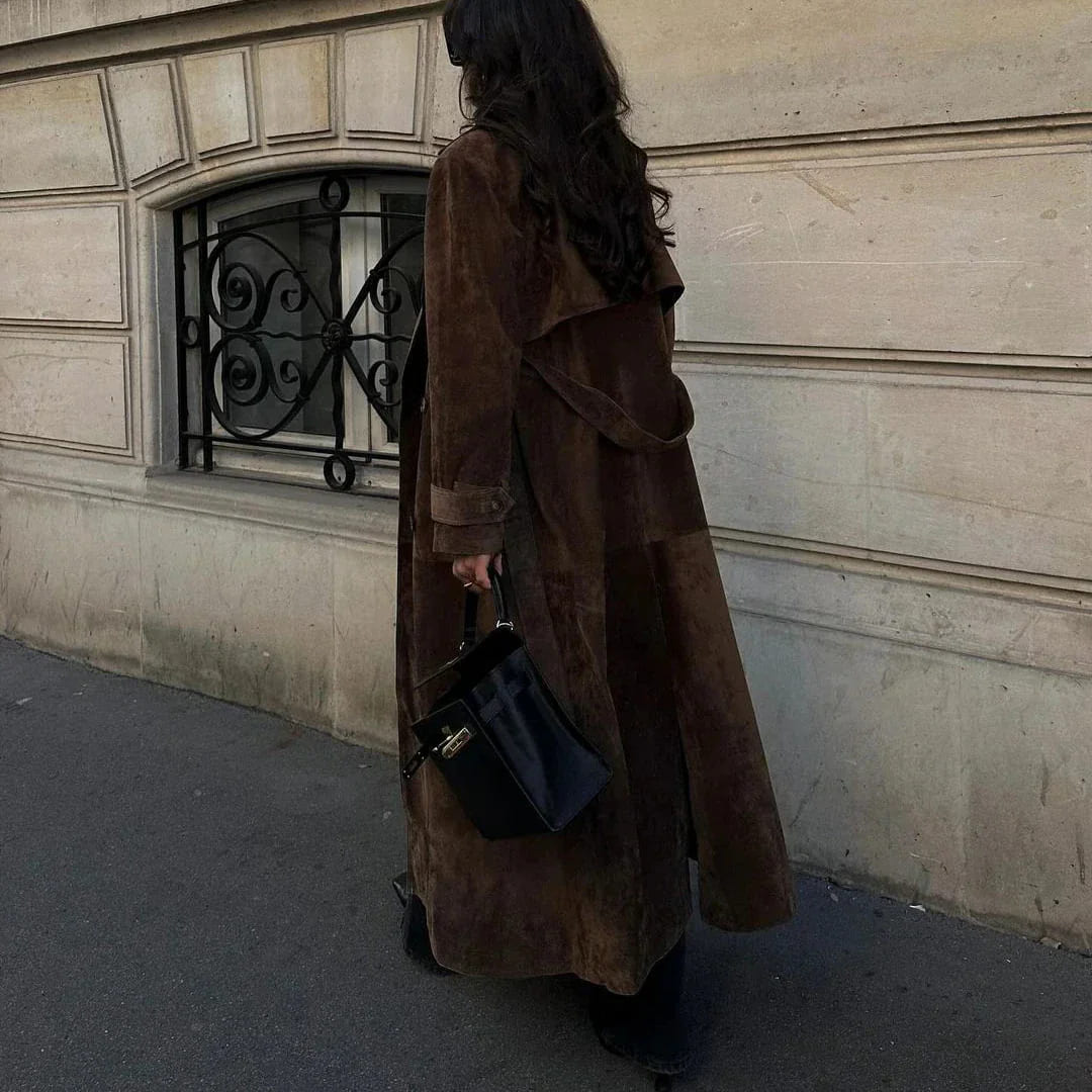 Dámský dlouhý kabát ve starobylém stylu | Zoe