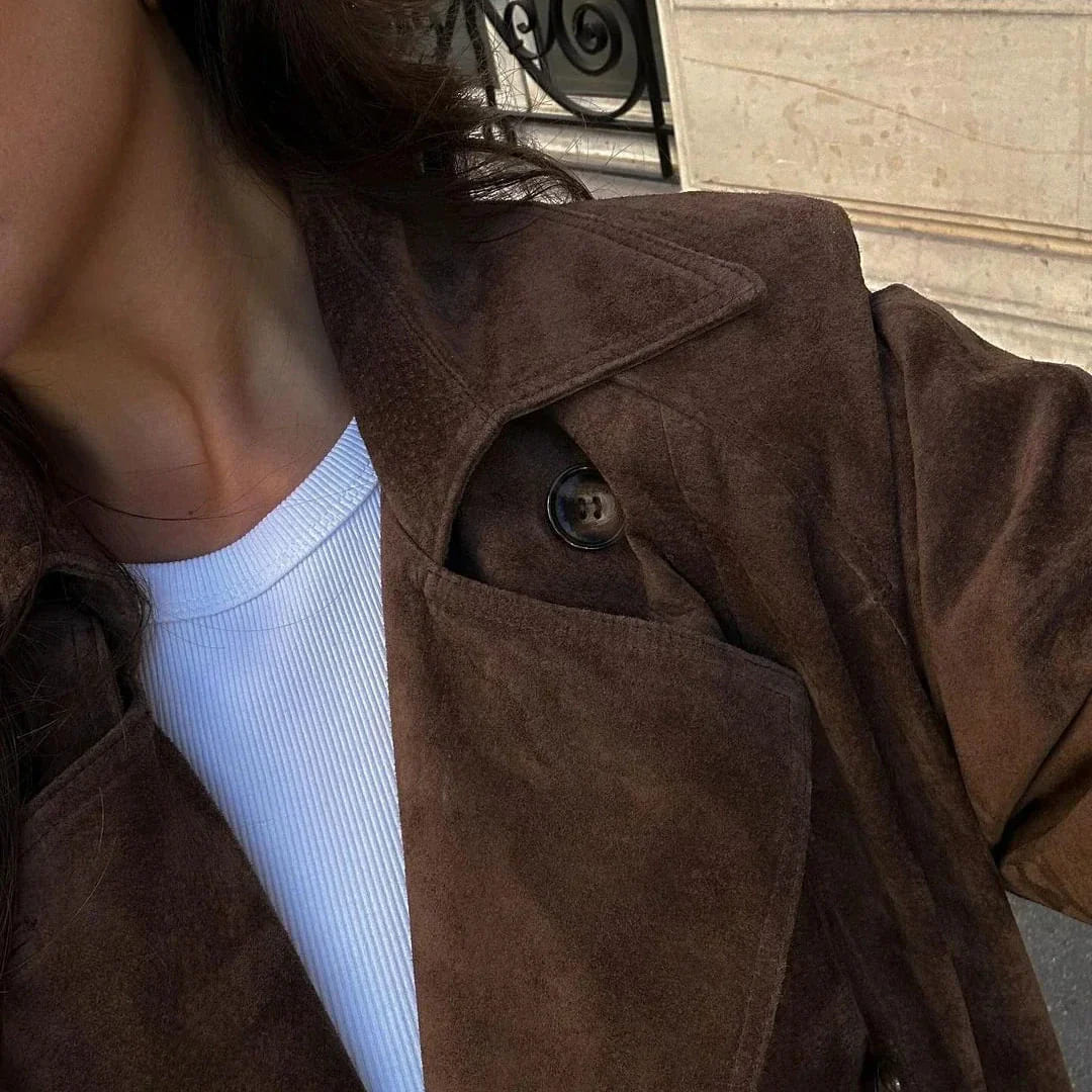 Dámský dlouhý kabát ve starobylém stylu | Zoe