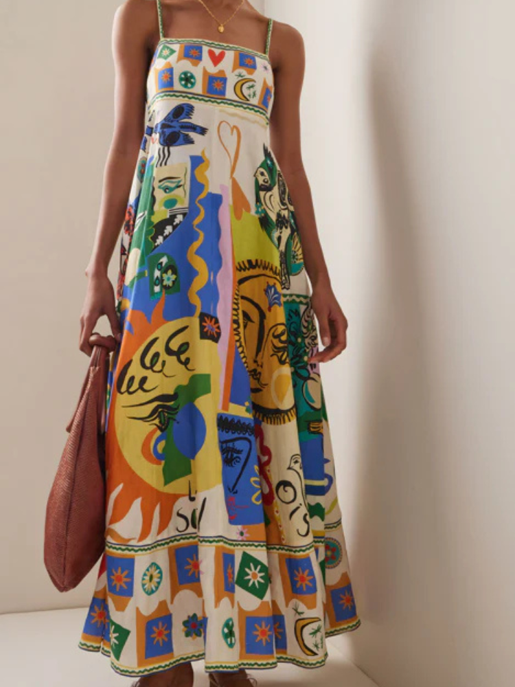 Solène | Women’s Linen Summer Dress | Breezy & Vibrant