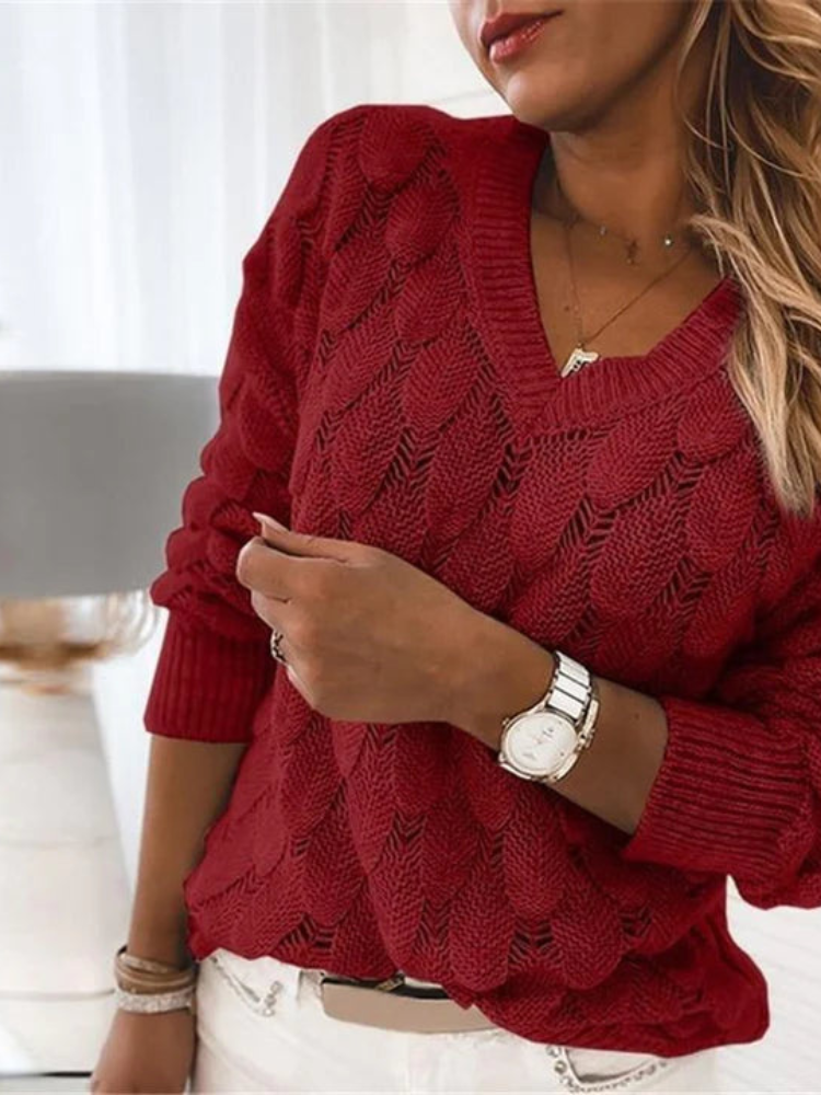 Sophie | Women’s Knit Sweater | V-Neck Classic