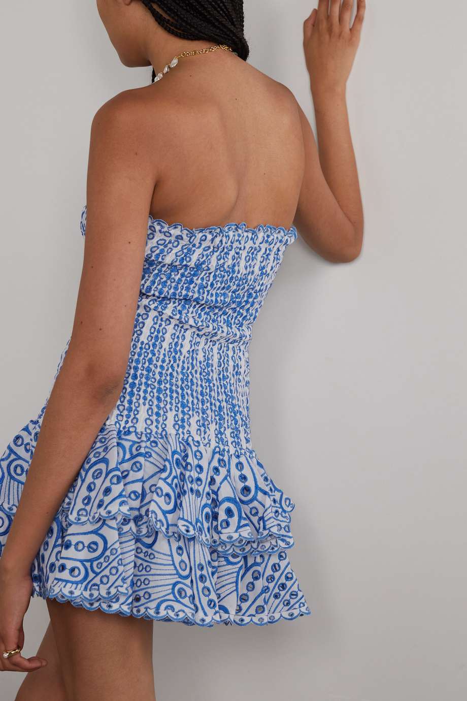 Strapless Smocked Mini Dress | Ruffle Hem | Lightweight & Chic