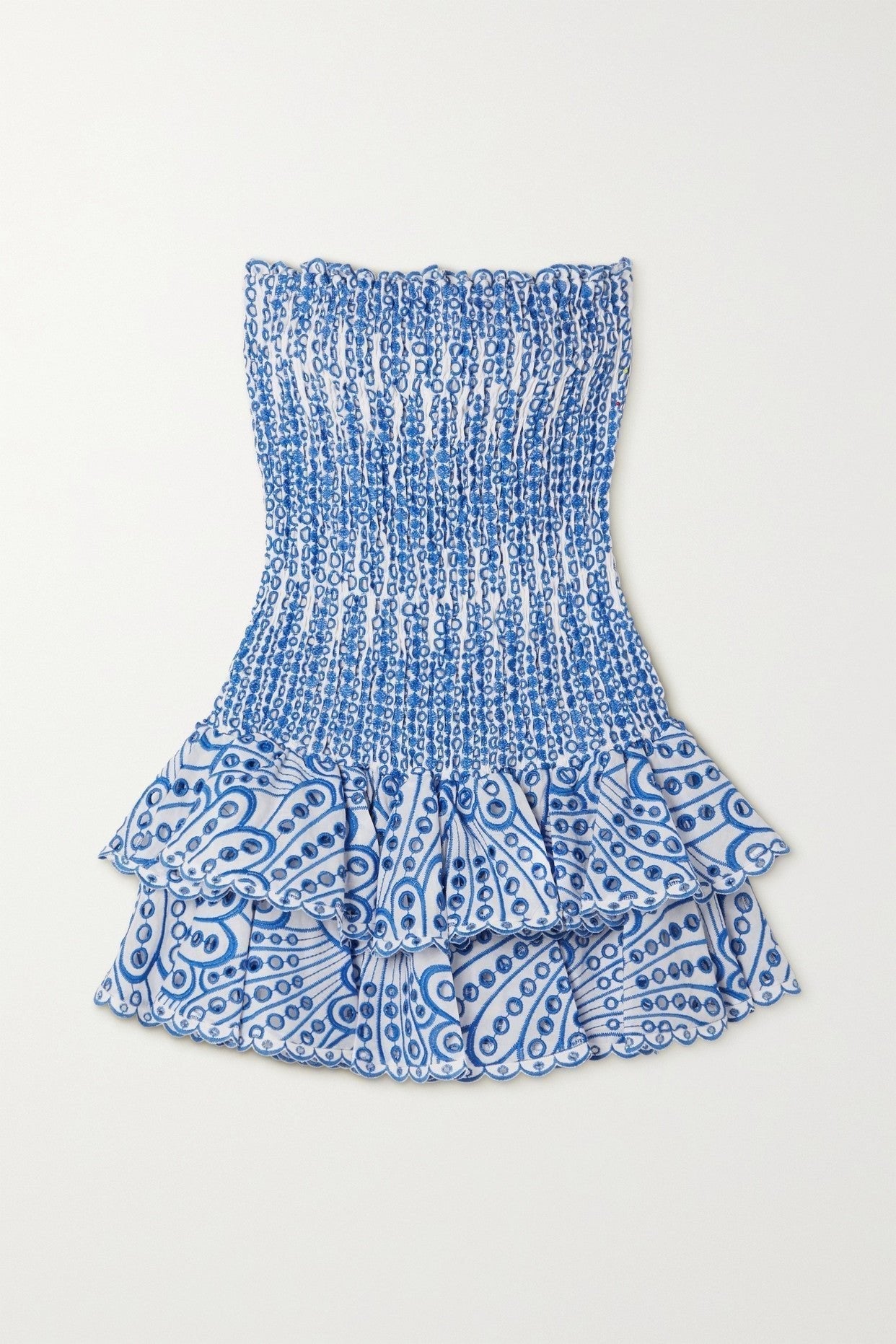 Strapless Smocked Mini Dress | Ruffle Hem | Lightweight & Chic