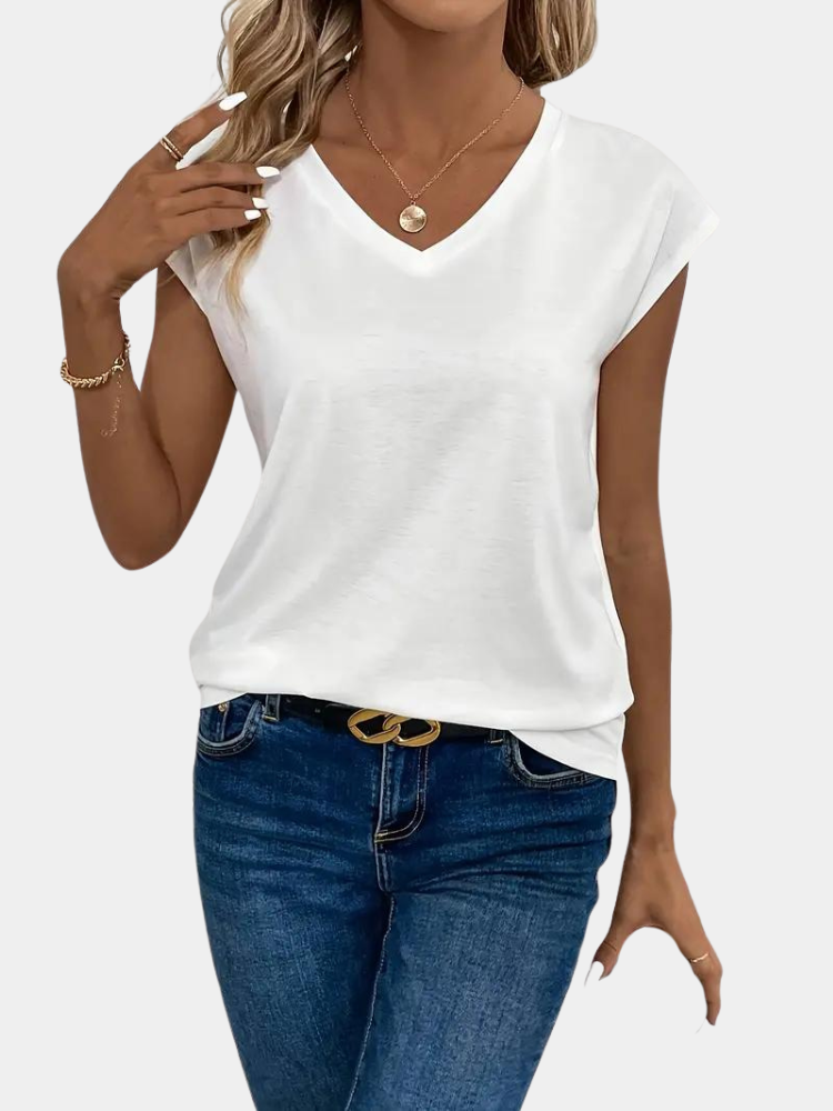 Talia | Women’s Casual Top | Soft V-Neck