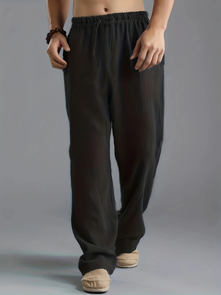 Taro | Men’s Trousers | Relaxed Linen Comfort Fit