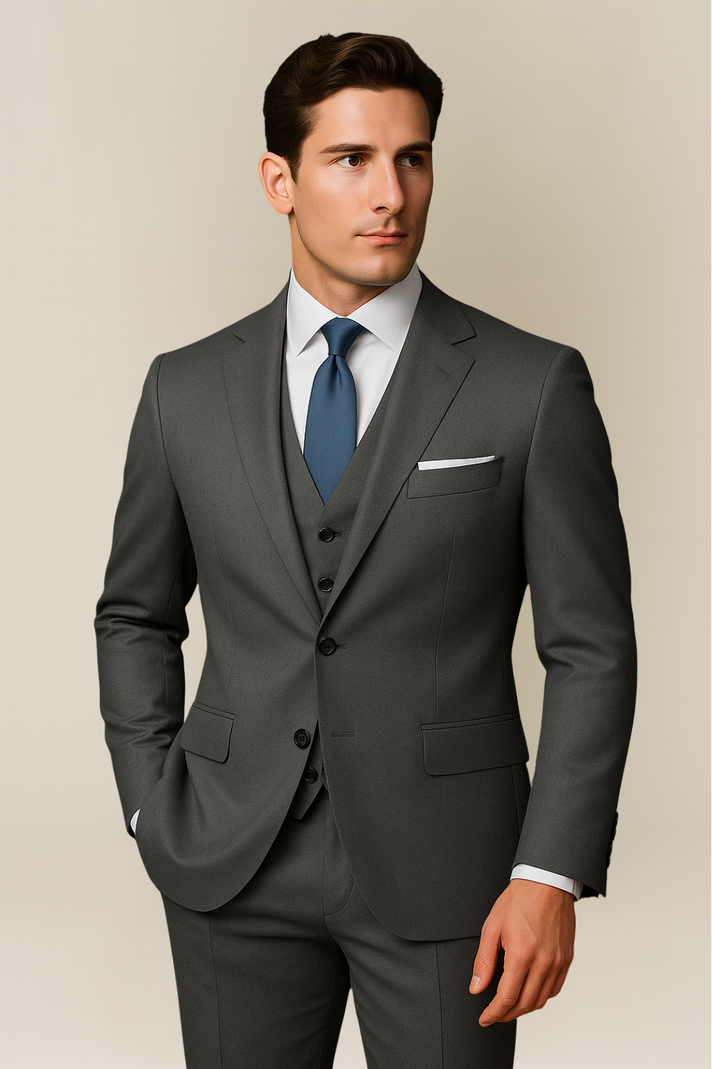 Men's three-piece suit – tailor-made formal business and wedding suit