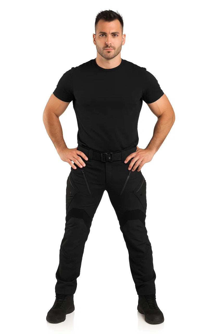 Men's Utility Trousers - Slim Cut Cargo-Style Pants