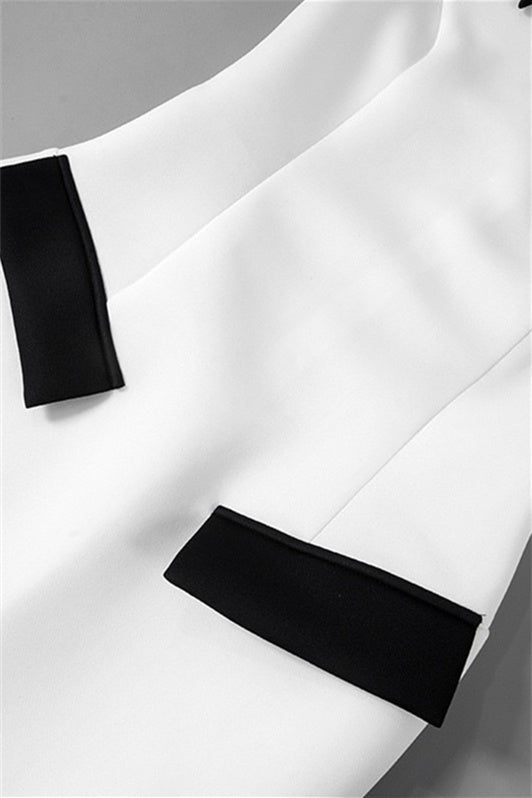 Contrast Detail Mini Dress | Chic | Tailored Fit