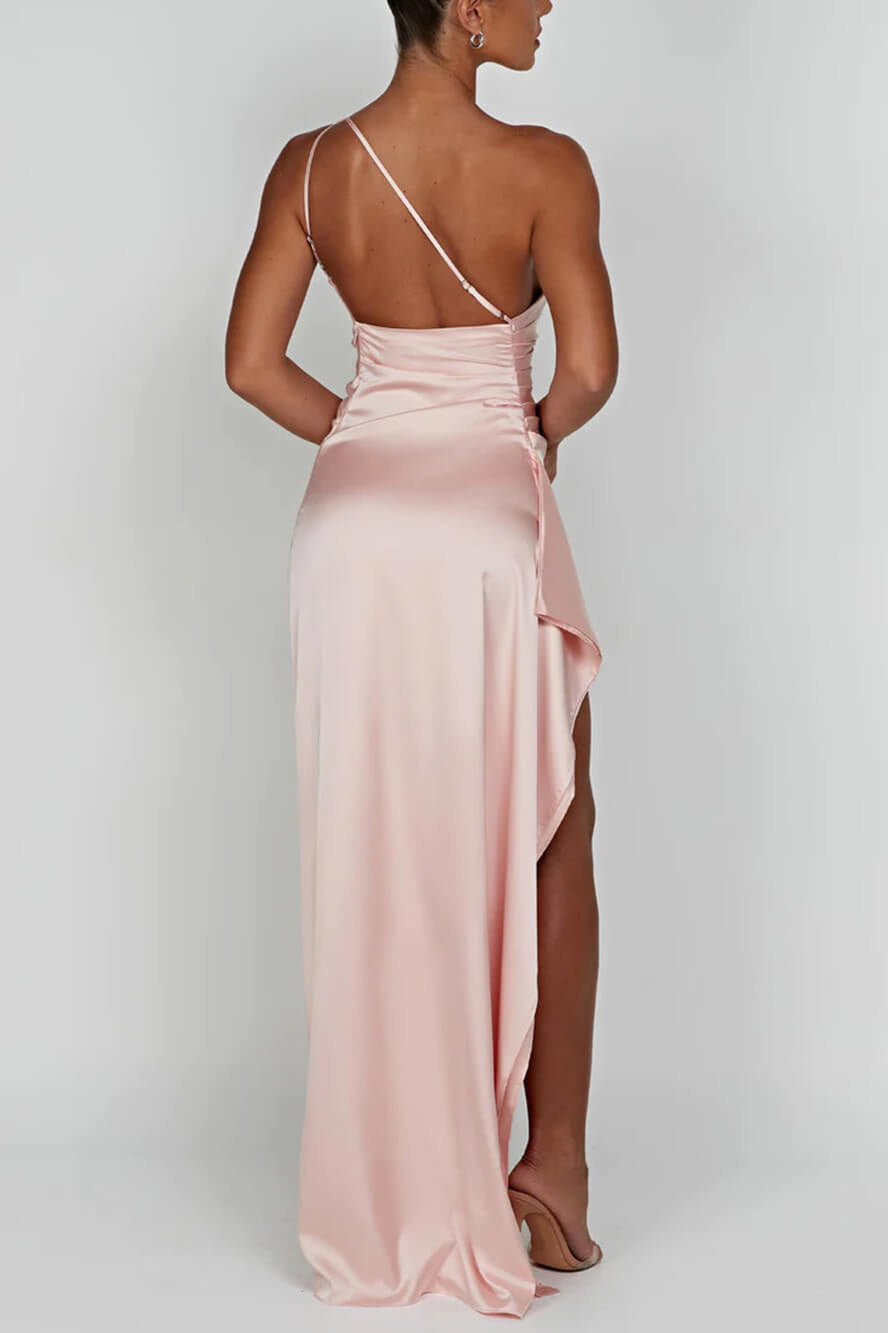One-Shoulder Satin Gown | Luxe & Elegant | Perfect for Formal Events