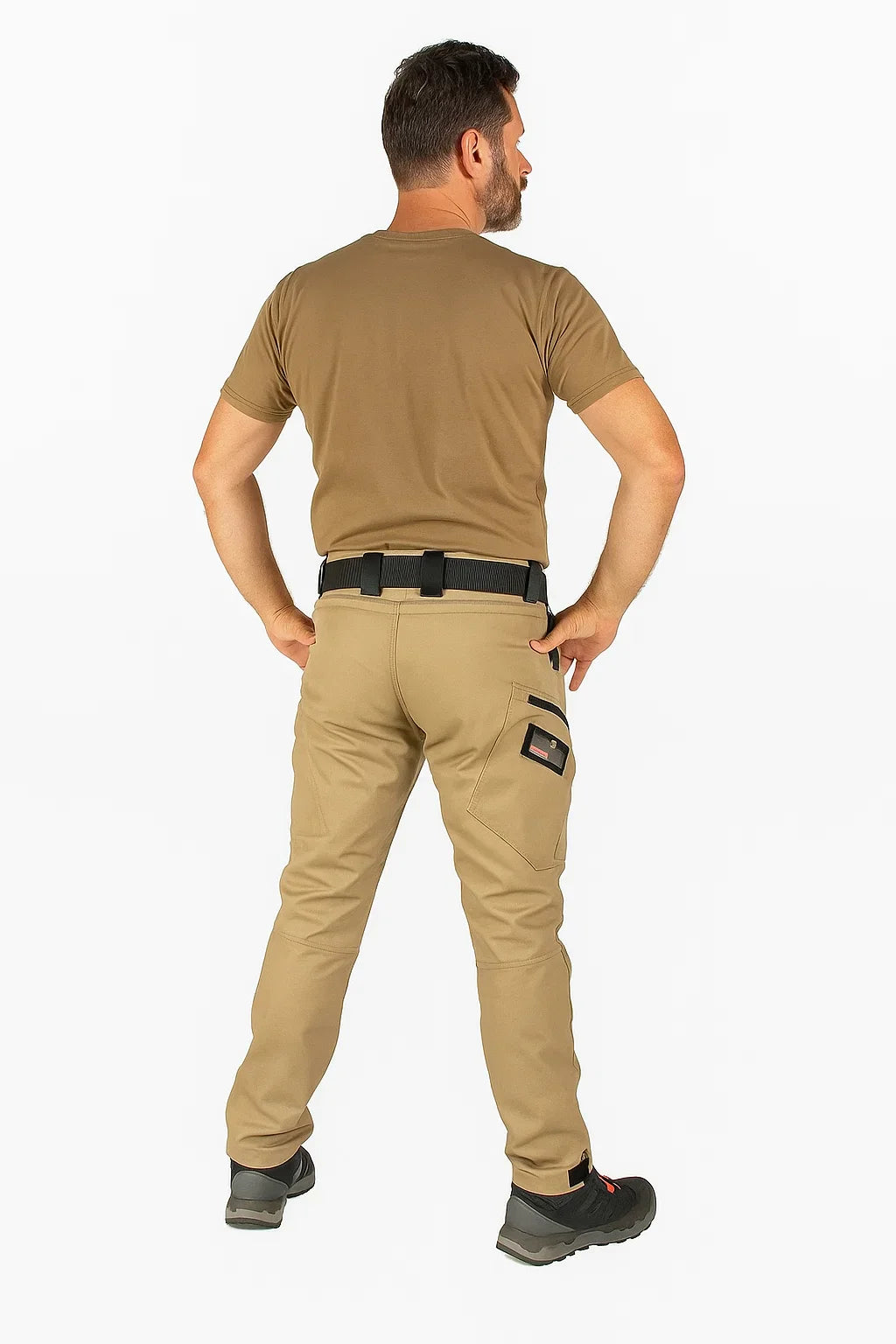 Men's Utility Trousers - Slim Cut Cargo-Style Pants