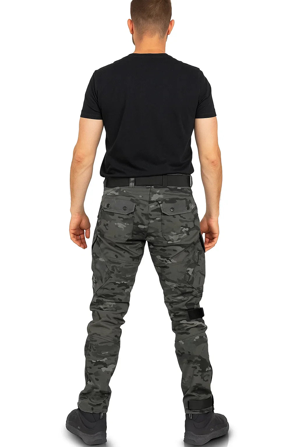 Men's Utility Trousers - Slim Cut Cargo-Style Pants