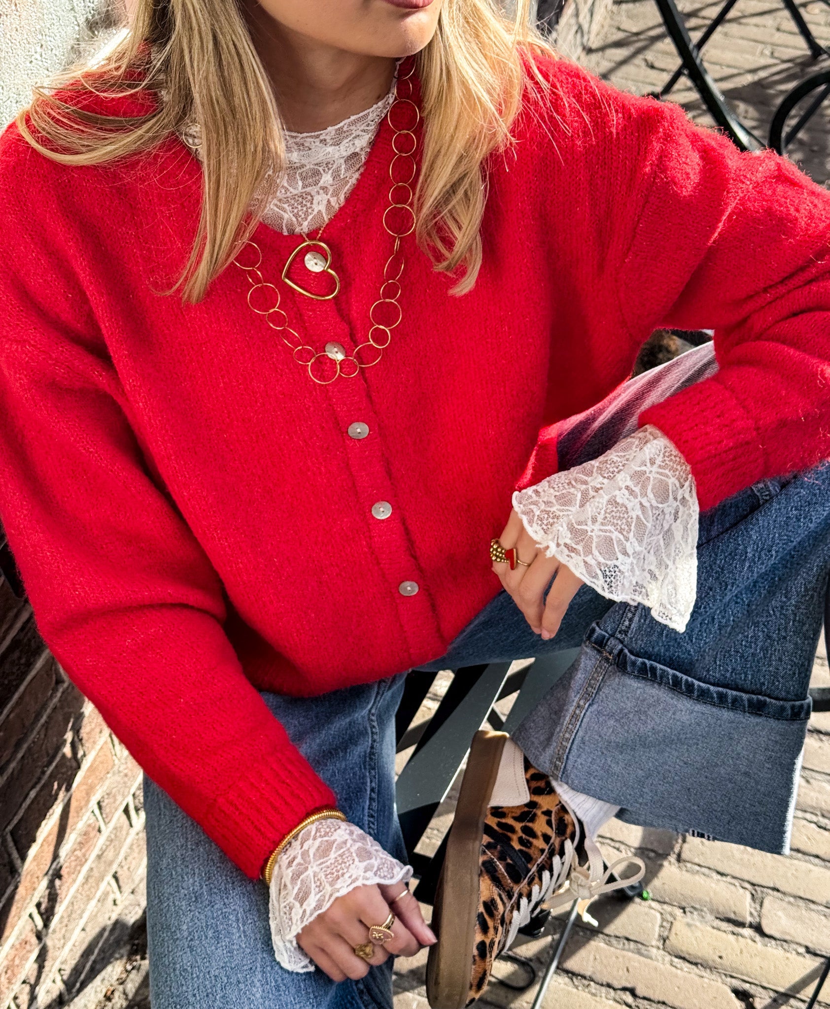 Women's Long Sleeve Blouse – Lace Style