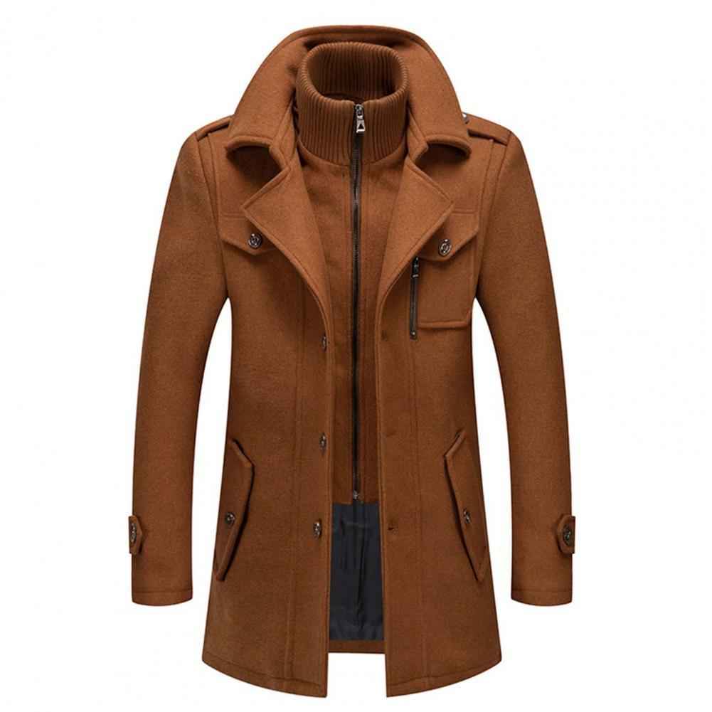 Men's Winter Jacket – Double-Layer Design with High Collar