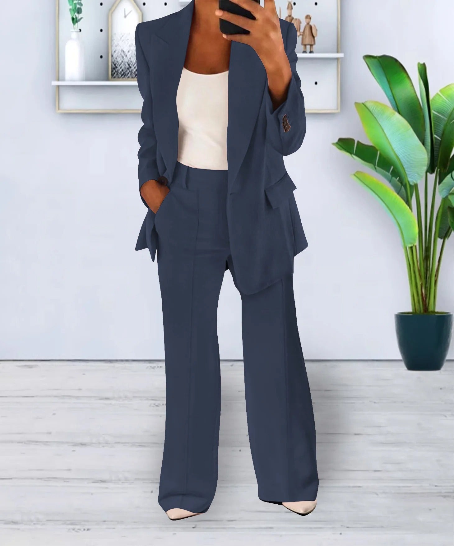 Women’s Co-Ord Set – Blazer and Trouser Two-Piece Outfit