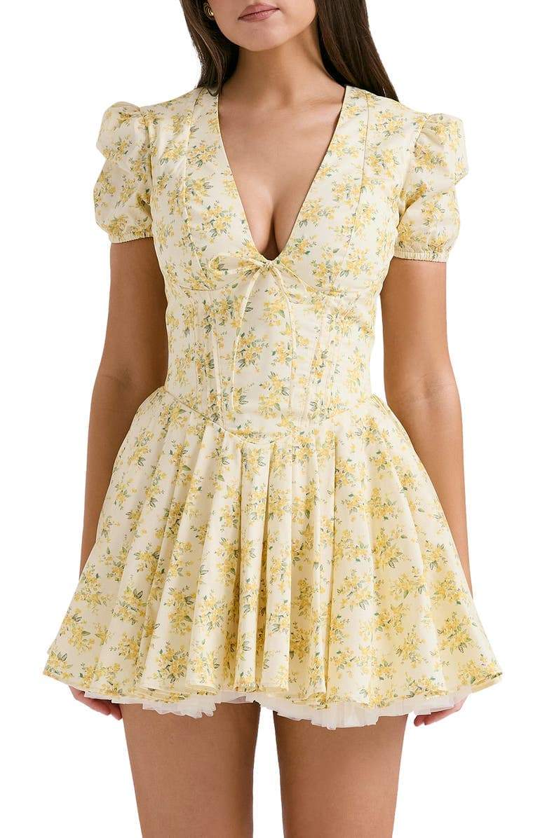 Floral Mini Dress | Puff Sleeves | Romantic & Playful