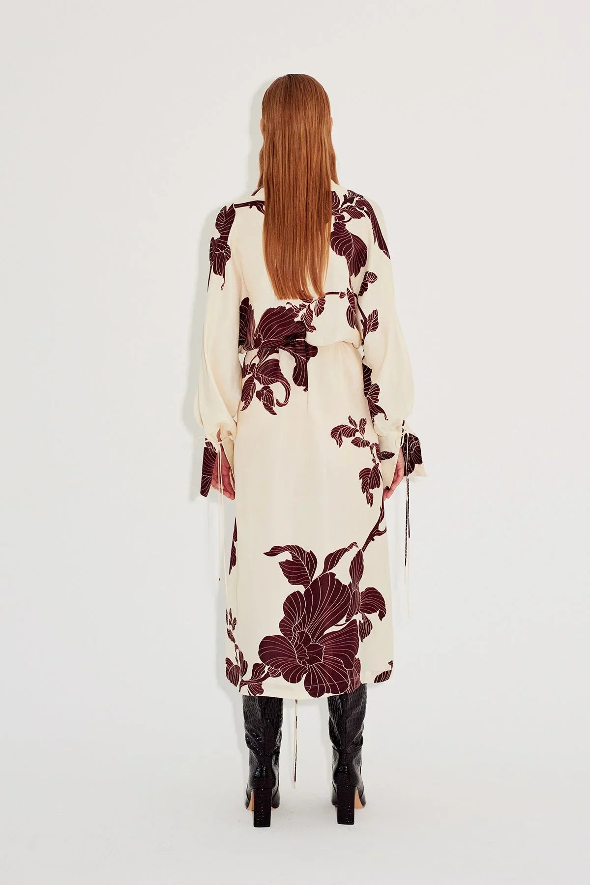 Abstract Print Wrap Coat | Elegant | Warm and Stylish