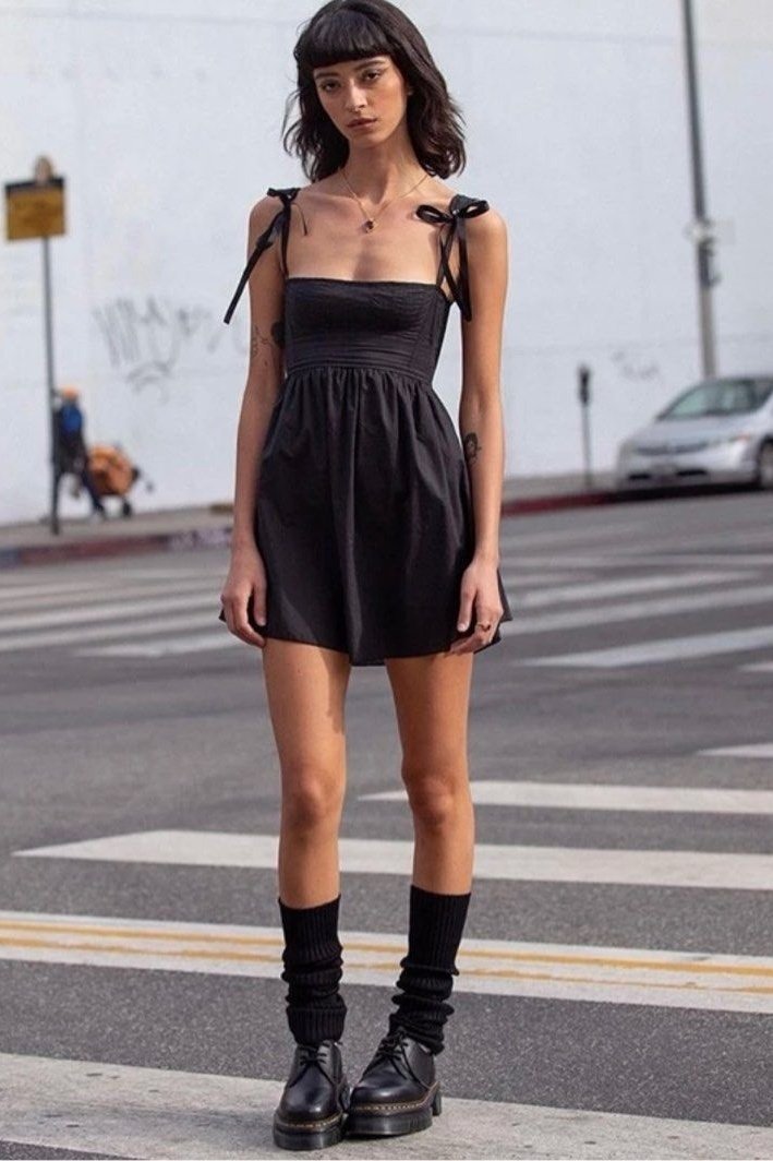 Babydoll Mini Dress | Tie-Strap | Light & Flowy