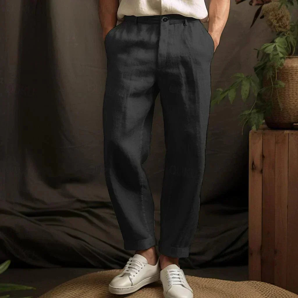 Men's loose-fit trousers – tapered legs