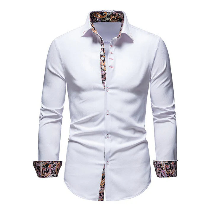 Men’s Sleek Modern Long Sleeve Shirt | Classic